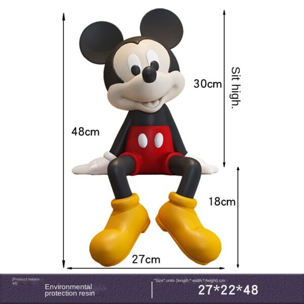 ⁦قلادة ميكي كارتونية كلاسيكية لتزيين غرفة المعيشة ومكتب المدخل هدية منزلية وخزانة تلفزيون على الحائط⁩ - الصورة ⁦5⁩